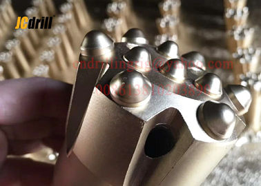 Drop Pusat Ballistic Thread Tombol Drill Bit Untuk Pengeboran Batu, 76mm 89mm 102mm