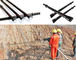 Carbon Steel 800mm Rock Drill Rods Alat Untuk Pneumatik Rock Drilling