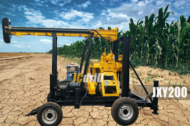 Beli Mobile Trailer Mounted Drilling Rig Dengan Baik Dengan 200m Kapasitas Pengeboran pembuatan online