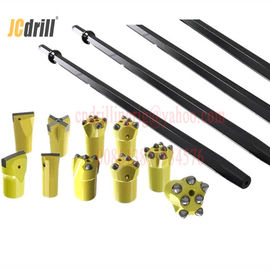 Beli Baja Karbon Quarry Integral Rock Drill Rods / Integral Drill Steel 108mm Shank pembuatan online