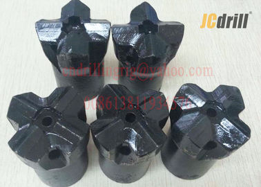 Beli 7 ° Tungsten Carbide Cross Rock Drill Bits untuk Quarry / Mining Drilling 27 - 76 mm pembuatan online
