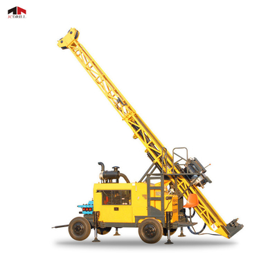 Beli Trailer Dipasang Portable Diamond Core Drill Rig Dengan Kapasitas Pengeboran BQ 1500m pembuatan online