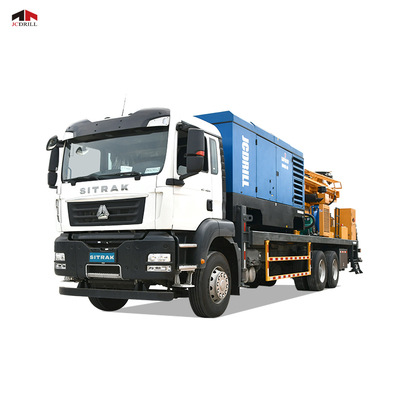 Beli Sasis Truk Pengebor Sumur Air Dalam SINOTRUCK Dengan Kompresor Udara Terintegrasi pembuatan online