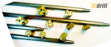 Beli Baja karbon Tapered Rock Drill Rod Forging Terhubung Dengan Tombol Bits pembuatan online