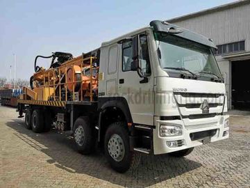 Beli 400m Truk dipasang rig pengeboran sumur air hidrolik pembuatan online