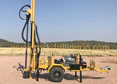 Beli 200m Trailer Mounted Rig Pengeboran Sumur Air Dengan Mesin Diesel Rig Pengeboran Sumur Air pembuatan online
