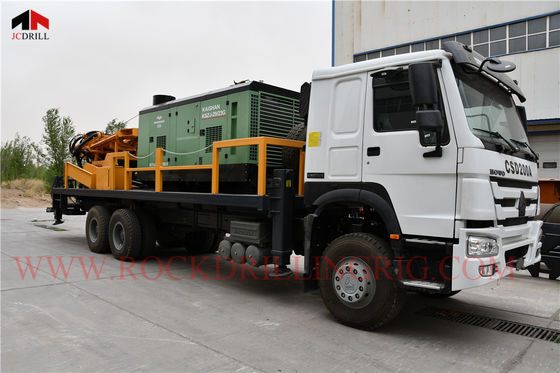 Beli 114mm Rotary Hydraulic 200m Mesin Pengeboran Air Dengan Kompresor Udara pembuatan online