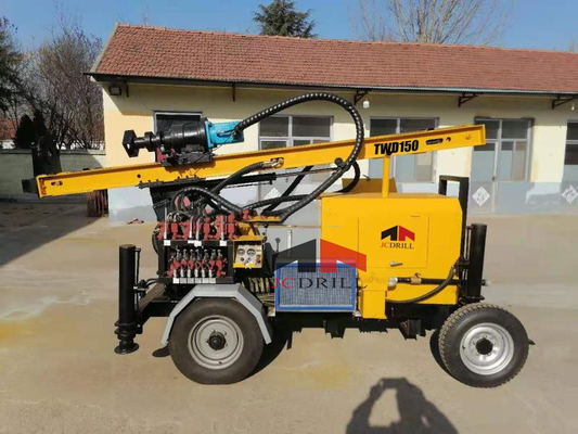 Beli JC DRILL TWD 150 Trailer Roda DTH Rig Pengeboran Sumur Air pembuatan online