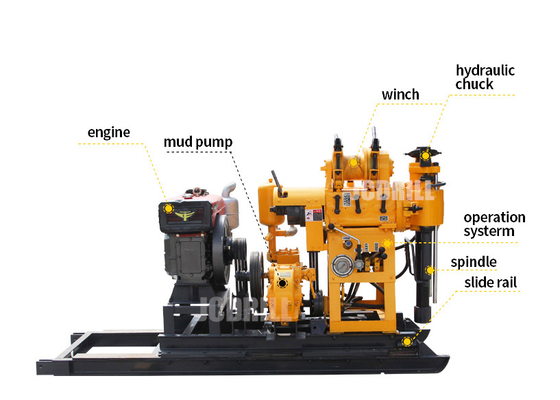 Beli Rig Pengeboran Sumur Air 130m Multifungsi Borewell pembuatan online