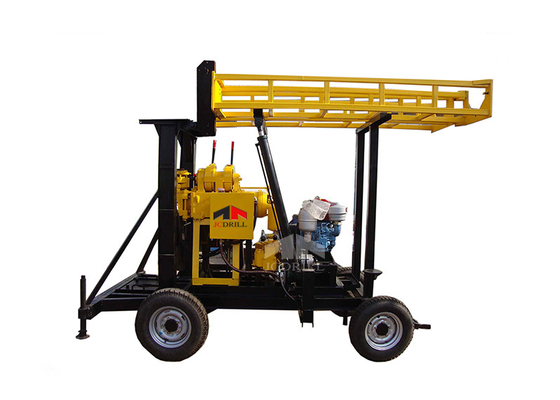 Beli 200m Trailer Portable Water Well Drilling Rig Hydraulic Borehole Pengeboran air pembuatan online