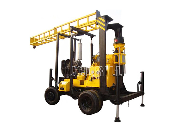 Beli 75mm Trailer Mounted Rig Pengeboran Sumur Air Berlian Vertikal Spindle Mesin Diesel Bore pembuatan online