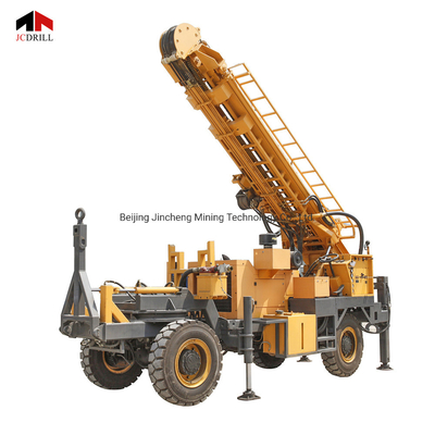 Beli Trailer Mounted Rig Pengeboran Sumur Air Rotary Hidrolik 92KW pembuatan online