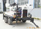 150m Dth Mud Drilling Trailer Mounted Drilling Rig Dengan 45kw Diesel TWD150