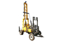 Hydraulic Rotary Portable Water Well Drilling Rig Borehole Trailer Dipasang