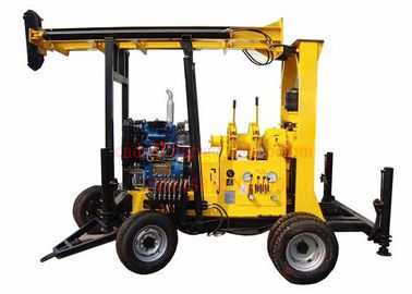 Harga yang bagus Trailer Mounted Efisiensi Tinggi Water Well Drilling Machine 400m Mud Drilling Capacity on line
