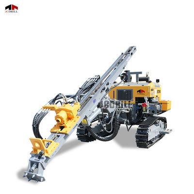 Harga yang bagus Ukuran Kompak Motor Ganda Dth Pneumatic Drilling Rig Crawler Mounted Drilling Rig Sepenuhnya Hidrolik on line