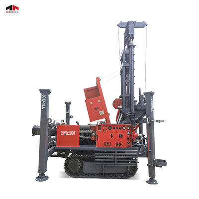 CWD200T Rig Pengeboran Sumur Air Roda Rantai Kedalaman 2000m Torsi 5500Nm