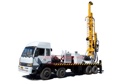 Harga yang bagus Truk Mounted Rig Kepala Atas Pengeboran Sumur Air 8 X 4 Tugas Berat Oleh Pengeboran Lumpur / Kompresor Udara on line