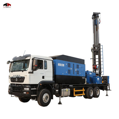 Harga yang bagus Rig Pengeboran Sumur Air Terintegrasi Terpasang Truk HOWO CSD600A On line