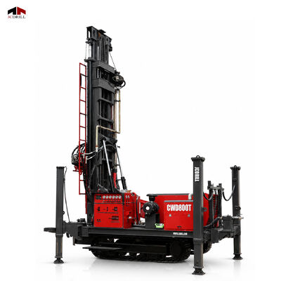 Harga yang bagus Rig Pengeboran Sumur Air Hidrolik Crawler CWD800T untuk Pengeboran Lubang Dalam On line