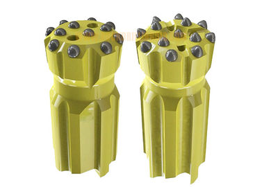 Harga yang bagus T45 Drill Bit yang Dapat Ditarik dengan Tombol Parabola / Spherical untuk Pengeboran Tambang Penambangan on line
