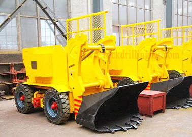 Harga yang bagus Penambangan Bawah Tanah Wheeled Rock Loader Tipe Listrik Struktur Kompak on line