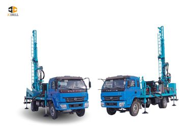 Harga yang bagus 200m Truk Ringan Mounted Water Drilling Rig Hidrolik Penuh DTH Garansi 1 Tahun on line