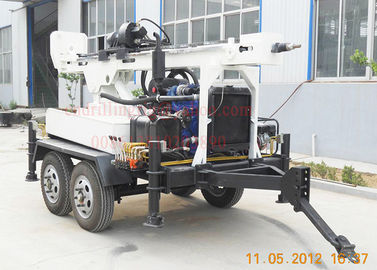 Harga yang bagus 150m Dth Mud Drilling Trailer Mounted Drilling Rig Dengan 45kw Diesel TWD150 on line