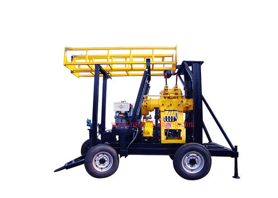Harga yang bagus 600m Rig Pengeboran Sumur Air Hidrolik Lubang Bor on line