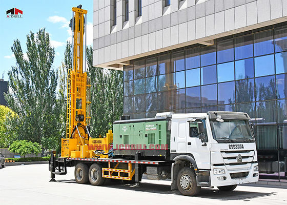 Harga yang bagus Rig Pengeboran Sumur Air Terpasang 300m Dalam Truk Untuk Proyek Air on line