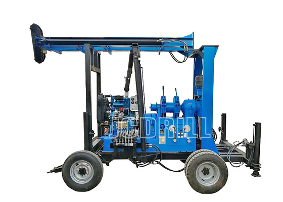 Harga yang bagus Pengeboran sumur 1 orang didorong oleh mesin diesel 400m kedalaman on line