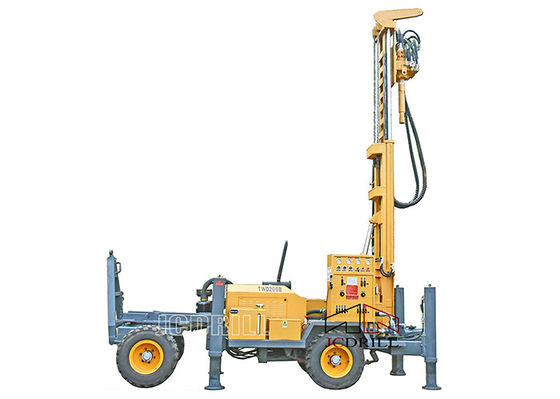 Dth Mesin Diesel Portable Air Well Pengeboran Rig Full Hydraulic Borhole