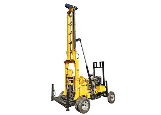 50hp Rig Pengeboran Sumur Air Kecil Tipe Trailer Mesin Diesel 600m