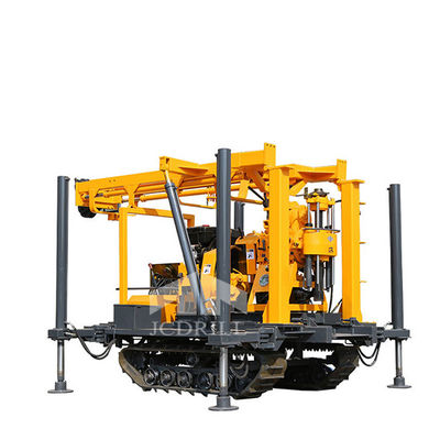 Crawler Mounted 130m Rig Pengeboran Sumur Lubang Bor Diesel Hidrolik Udara Kecil